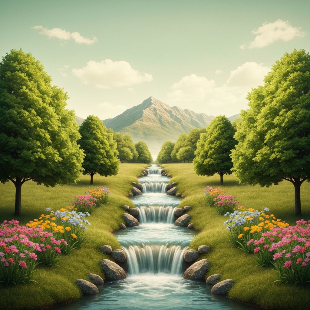 Symbolische Darstellung von Balance und Gleichgewicht in der Ernährung